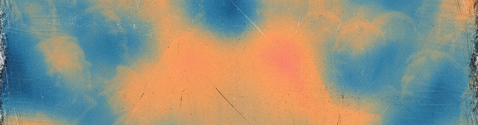 Abstract orange and blue textured background with a distressed vintage look, perfect for an Easter sermon theme.